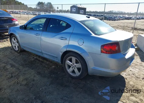 2013 Dodge Avenger Se из США, поврежденный, VIN 1C3CDZAB9DN741492